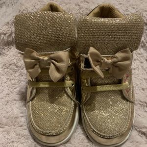 Kids gold sneakers
